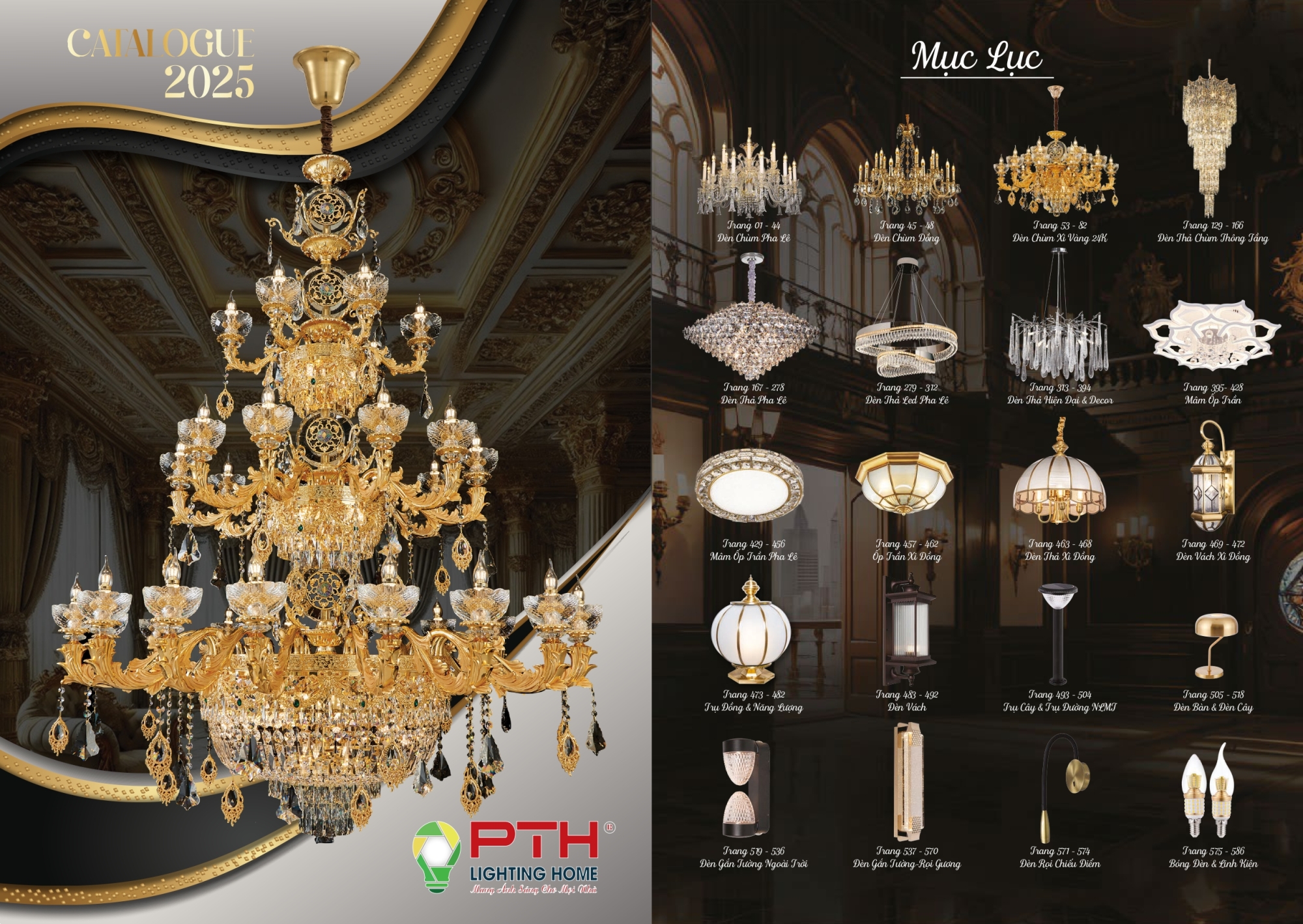 Bảng giá đèn trang trí PTH Lighting Home 2026